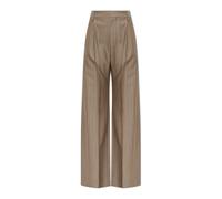 Victoria Beckham - Pinstripe Pleated Pantaloni - - Trousers - Donna - Marrone - M