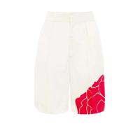 Victoria Beckham - Shorts Natural Flor Roja - - Shorts - Donna - Bianco - M