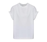 Victoria Beckham, ,Tops ,Donna ,Bianco ,L T-shirt con maniche risvoltate