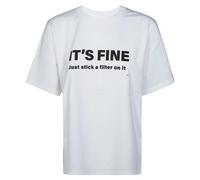 Victoria Beckham, ,Tops ,Donna ,Bianco ,L T Shirt Parlata