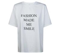 Victoria Beckham, ,Tops ,Donna ,Bianco ,M Slogan Tee - Fashion Made Me Smile