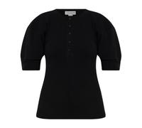 Victoria Beckham, ,Tops ,Donna ,Nero ,L Top con scollo abbottonato