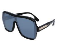 Victoria Beckham VB673S 003 Black/Silver Mirror Sunglasses Woman Acetato, Shield, 64