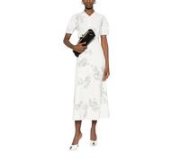 Victoria Beckham - Vestito MC Natural Est Nero Floreale - - Dresses - Donna - Multicolore - S