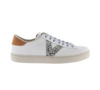 Victoria Berlin effetto Pelle e Glitter Bianco Marrone Argento - Sneakers Donna EUR 36
