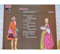 Victoria De Los Angeles - Disque vinyle LP 33 tours - EMI 2C 061-12155 - MANON - (Jules Massenet) - Victoria De Los Angeles, Henri Legay, Michel Dens, Liliane Berton, Choeurs et Orchestre du Théâtre National de l'Opéra Comique - Direction : Pierre Monteux