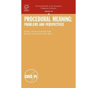 Victoria Escandell- Procedural Meaning: Problems and Perspec (Copertina rigida)