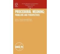Victoria Escandell- Procedural Meaning: Problems and Perspec (Copertina rigida)