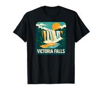 Victoria Falls Cascata tropicale e tramonto natura Maglietta