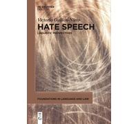 Victoria Guillén-Nieto Hate Speech (Tascabile)