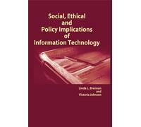 Victoria Johnso Social, Ethical and Policy Implications of In (Copertina rigida)