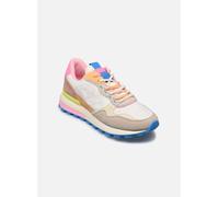 victoria Sneaker Luna Nylon & Pezzi Multicolori in Crosta di Pelle & Suola Dentata 1156110 per Donna Blanco 39