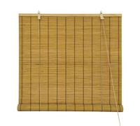 Victoria M. Klemmfix Tenda a Rullo in Bambù per Interni, Montabile senza Fori, Protezione Solare per Porte e Finestre, 100 x 160 cm, Colore Marrone