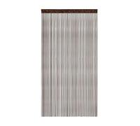 Victoria M. Leonora Tenda a Fili per Porte Divisorio per Stanze con Passante per Bastone Lavabile Accorciabile, 100 x 245 cm, Marrone