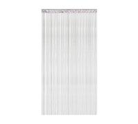 Victoria M. Leonora Tenda a Fili per Porte Divisorio per Stanze con Passante per Bastone Lavabile Accorciabile, 100 x 245 cm, Grigio Chiaro