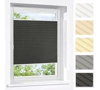 Victoria M. Praktica Tenda Plissettata, Montaggio Senza Foratura con Morsetti, Tenda-Plissé a Rullo Opaca per Finestre e Porte, Poliestere, Antracite, 70 x 150 cm