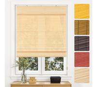 Victoria M. Tenda a Pacchetto in Bambù per Interni, Cortina di Bambù Opaca per Porte e Finestre, 150 x 220 cm, Natura