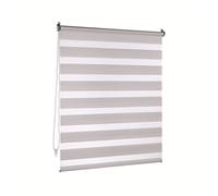 Victoria M. Tenda a Rullo Doppia Klemmfix 100 x 230 cm Grigio, Tenda Giorno Notte Senza Fori con Supporto Klemmfix