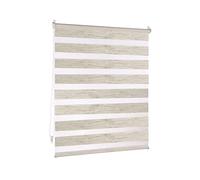 Victoria M. Tenda a Rullo Doppia Klemmfix 100 x 230 cm Texture Tipo Lino, Tenda Giorno Notte Senza Fori con Supporto Klemmfix