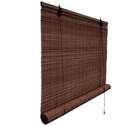 Victoria M. Tenda a Rullo in Bambù per Interni, Protezione Solare e della Privacy per Porte e Finestre, 60 x 160 cm, Colore Marrone Scuro