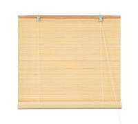 Victoria M. Tenda a Rullo in Bambù per Interni, Protezione Solare e della Privacy per Porte e Finestre, 50 x 130 cm, Colore Natura