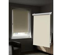Victoria M. Tenebra Tenda a Rullo Oscurante, Montaggio con e senza Fori, Avvolgibile, Bianco Crema, 60 cm x 220 cm (Larghezza x Altezza)