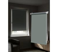 Victoria M. Tenebra Tenda a Rullo Oscurante, Montaggio con e senza Fori, Avvolgibile, Grigio, 135 cm x 160 cm (Larghezza x Altezza)