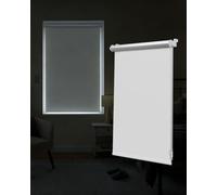 Victoria M. Tenebra Tenda a Rullo Termica Oscurante, Rivestimento Isolante, Montaggio con e senza Fori, Avvolgibile, Bianco, 135 cm x 160 cm (Larghezza x Altezza)