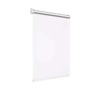 Victoria M. Tenebra Tenda a Rullo Termica Oscurante, Rivestimento Isolante, Montaggio con e senza Fori, Avvolgibile, Bianco, 140 cm x 160 cm (Larghezza x Altezza)
