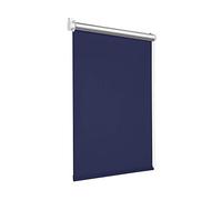 Victoria M. Tenebra Tenda a Rullo Termica Oscurante, Rivestimento Isolante, Montaggio con e senza Fori, Avvolgibile, Blu Scuro, 140 cm x 160 cm (Larghezza x Altezza)