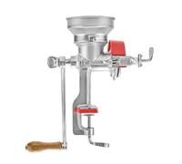 Victoria Mulino Grano Manuale Macinino Cereali in Ghisa per Macinare Caffè, Mais, Avena, Spessore di Macinatura Regolabile, Tramoggia Bassa, Grain Grinder con Morsetto da Tavolo