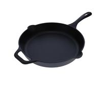 Victoria Padella in Ghisa Smaltata Induzione da 25cm, Adatta per, Fuoco, Barbecue, Forno, Vetroceramica e Gas, Cast Iron Skillet Senza Sostanze Tossiche, Senza PTFE e PFOA