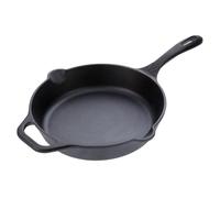 VICTORIA Padella in Ghisa Stagionata Induzione da 25 cm, Adatta per, Fuoco, Barbecue, Forno, Vetroceramica e Gas, Cast Iron Skillet Senza Sostanze Tossiche, Senza PTFE e PFOA