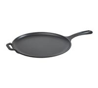 VICTORIA Padella per Grigliare Ghisa Smaltata Induzione Comal per Pizza 30cm, Omeletts, per Fuoco, Barbecue, Forno, Vetroceramica, Gas, Cast Iron Skillet Priva di Sostanze Tossiche e senza PTFE