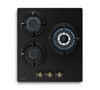 Victoria piano cottura a gas | 3 bruciatori in alluminio | Compatibile con gas naturale e GPL | 6050 W | 45 cm