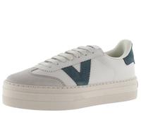 victoria Sneaker Barcelona Ciclista Effetto Pelle & Piattaforma & Punta in Crosta di Pelle 1092169 per Donna Petroleo 37