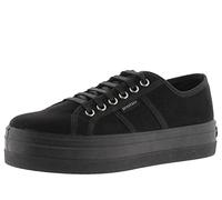 victoria Sneaker Barcelona Scamosciata Riciclata & Piattaforma & Lacci Abbinati 109205 per Bambina Negro 33
