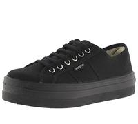 victoria Sneaker Barcelona Tela Nero Monocromo & Piattaforma 109201 per Bambine Negro 34