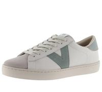 victoria Sneaker Unisex Berlin Pelle & Pezzi A Contrasto & Punta in Crosta di Pelle 1126142 per Adulto Jade 36
