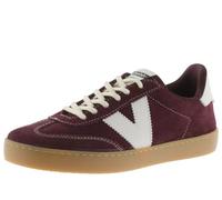 victoria Sneaker Berlin Ciclista Crosta di Pelle & Pezzi A Contrasto & Sola Caramello 1126218 per Donna Burdeos 36