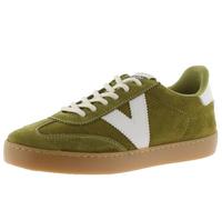 victoria Sneaker Berlin Ciclista Crosta di Pelle & Pezzi A Contrasto & Sola Caramello 1126218 per Donna Oliva 38
