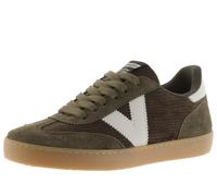 victoria Sneaker Berlin Ciclista Velluto A Coste & Pezzi A Contrasto & Sola Caramello 1126220 per Donna Kaki 40