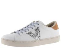 victoria Sneaker Berlin Effetto Pelle & Logo Glitterato & Retro in Crosta di Pelle 1126194 per Donna Teja 38