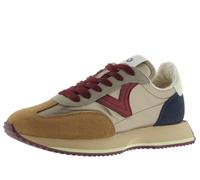 victoria Sneaker Cosmos Nylon Metallizzato & Pezzi in Crosta di Pelle A Contrasto & Suola Dentata 1134115 per Donna Platino 40