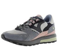 victoria Sneaker Luna Nylon & Pezzi in Crosta di Pelle & Suola Dentata 1156112 per Donna Gris 39