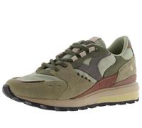 victoria Sneaker Luna Nylon & Pezzi in Crosta di Pelle & Suola Dentata 1156112 per Donna Kaki 38