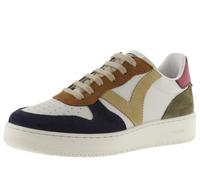 victoria Sneaker Madrid Effetto Pelle & Pezzi Multicolori in Crosta di Pelle & Retro Metallizzato 1258240 per Donna Marino 39