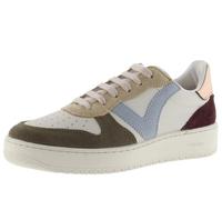 victoria Sneaker Madrid Effetto Pelle & Pezzi Multicolori in Crosta di Pelle & Retro Metallizzato 1258240 per Donna Kaki 40