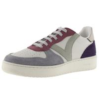 victoria Sneaker Madrid Effetto Pelle & Pezzi Multicolori in Crosta di Pelle & Retro Metallizzato 1258240 per Donna Lavanda 38
