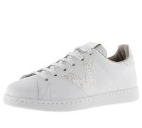 victoria Sneaker Tenis Pelle & Parti in Glitter & Imprimé Animal 1125188 per Donna Blanco 38